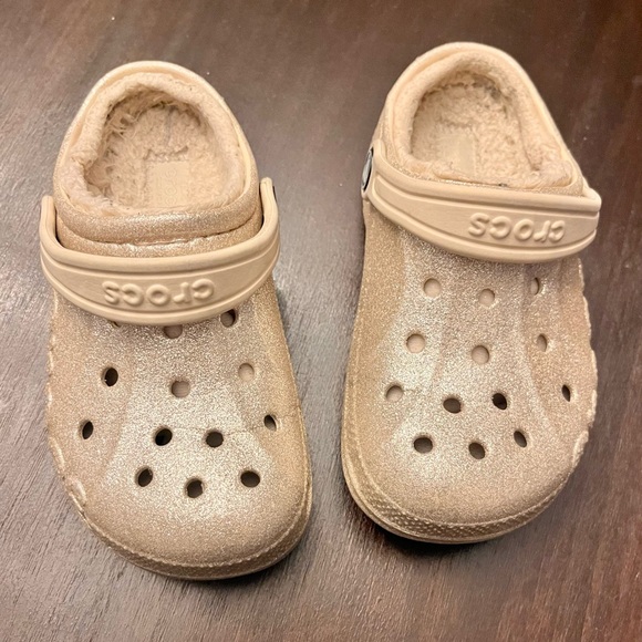 Crocs Kids Classic Clog - glitter beige - Picture 4 of 10